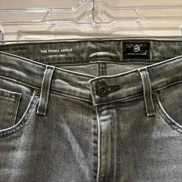Adriano Goldschmied AG Prima Ankle in Grey Light Cigarette Skinny Jeans 29R - Picture 3 of 5